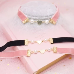 Kfashionstyle HOT SALE Velvet Pearl Choker KF2022