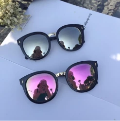 Kfashionstyle New Arrival Personality Retro Simple Big Box Square Face Round Face Sunglasses KF2089