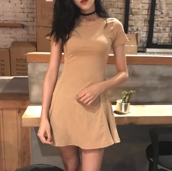 Kfashionstyle Basic Skater Dress KF40019