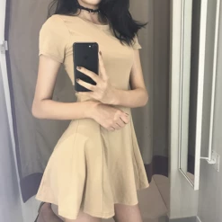 Kfashionstyle Basic Skater Dress KF40019