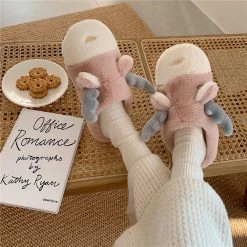 Unzzy HOT SALE Cute Antler Slippers KF82508