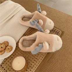 Unzzy HOT SALE Cute Antler Slippers KF82508