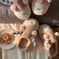 Unzzy HOT SALE Cute Antler Slippers KF82508