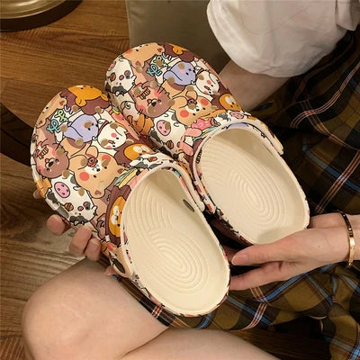 Unzzy Retro Cute Cartoon Bear Slippers KF82197 3 Unzzy Retro Cute Cartoon Bear Slippers KF82197