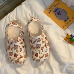 Unzzy Retro Cute Cartoon Bear Slippers KF82197 10 Unzzy Retro Cute Cartoon Bear Slippers KF82197