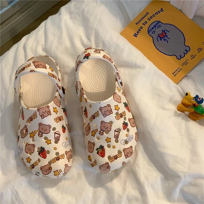 Unzzy Retro Cute Cartoon Bear Slippers KF82197 4 Unzzy Retro Cute Cartoon Bear Slippers KF82197