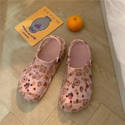 Unzzy Retro Cute Cartoon Bear Slippers KF82197 11 Unzzy Retro Cute Cartoon Bear Slippers KF82197