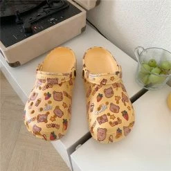 Unzzy Retro Cute Cartoon Bear Slippers KF82197 12 Unzzy Retro Cute Cartoon Bear Slippers KF82197