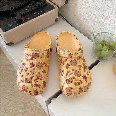 Unzzy Retro Cute Cartoon Bear Slippers KF82197 6 Unzzy Retro Cute Cartoon Bear Slippers KF82197