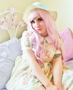 Unzzy HOT SALE Harajuku Long Roll Wig KF9267
