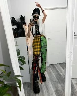 Unzzy HOT SALE Casual Plaid Pants KF81656 26 Unzzy HOT SALE Casual Plaid Pants KF81656