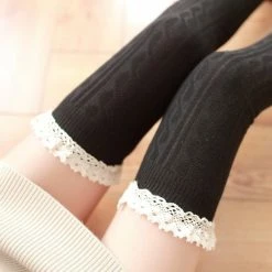 Unzzy CROCHET LACE THIGH HIGH STOCKINGS KF2392 HOT SALE