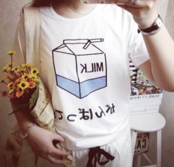 Tops Kfashionstyle Milk Tee KF30156