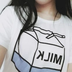 Tops Kfashionstyle Milk Tee KF30156