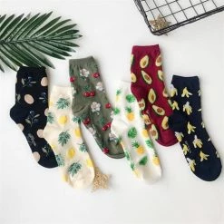 Unzzy Korean Fashion Fruit Cotton Socks KF20035 HOT SALE