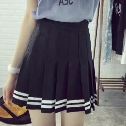 Kfashionstyle Striped Pleated Skirt KF2014