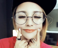 Kfashionstyle Korean Round Framed Glasses KF2014 HOT SALE 6 Kfashionstyle Korean Round Framed Glasses KF2014 HOT SALE
