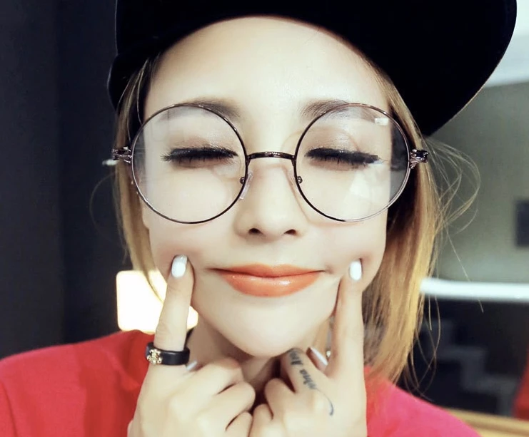 Kfashionstyle Korean Round Framed Glasses KF2014 HOT SALE 3 Kfashionstyle Korean Round Framed Glasses KF2014 HOT SALE