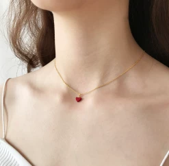 Kfashionstyle HOT SALE Red Heart Necklace KF2022