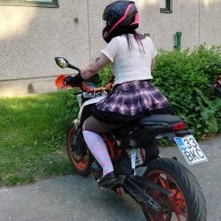 Unzzy Harajuku Check Pleated Skirt KF81853