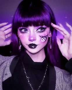 Unzzy Black Purple Wig KF90563 HOT SALE