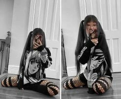 Unzzy Dark Anime Sweater KF82010 HOT SALE