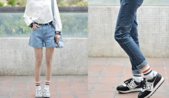 Kfashionstyle Striped Ankle Socks KF2074