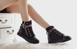 Kfashionstyle Studded Buckle Sneakers KF30009 HOT SALE