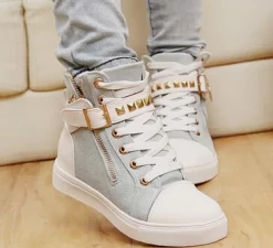 Kfashionstyle Studded Buckle Sneakers KF30009 HOT SALE