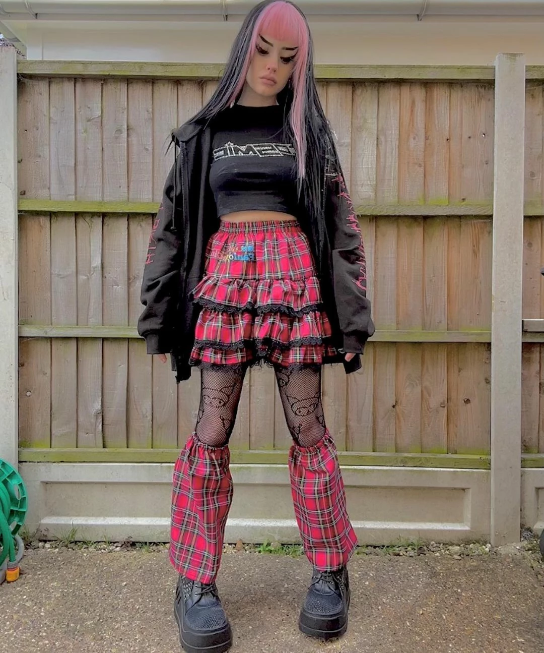 Unzzy HOT SALE Harajuku Red Plaid Skirt KF81885 1 Unzzy HOT SALE Harajuku Red Plaid Skirt KF81885