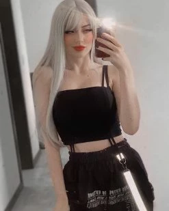 Unzzy White Long Curly Wig KF9615 HOT SALE