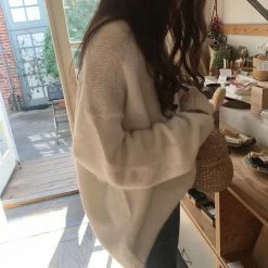 Kfashionstyle Beige Knit Cardigan KF30119 HOT SALE 8 Kfashionstyle Beige Knit Cardigan KF30119 HOT SALE
