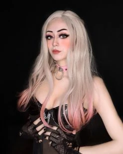 Unzzy HOT SALE Pink Gradient Big Wave Wig KF24089