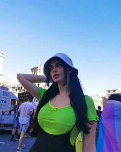 Unzzy Green Bow T-shirt KF81420 HOT SALE